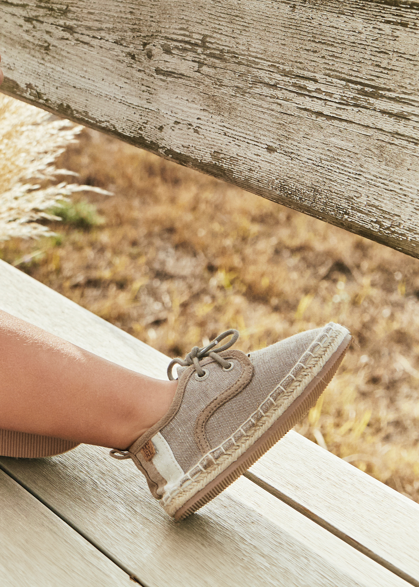 Baby Lace-Up Espadrilles Taupe | Mayoral ®