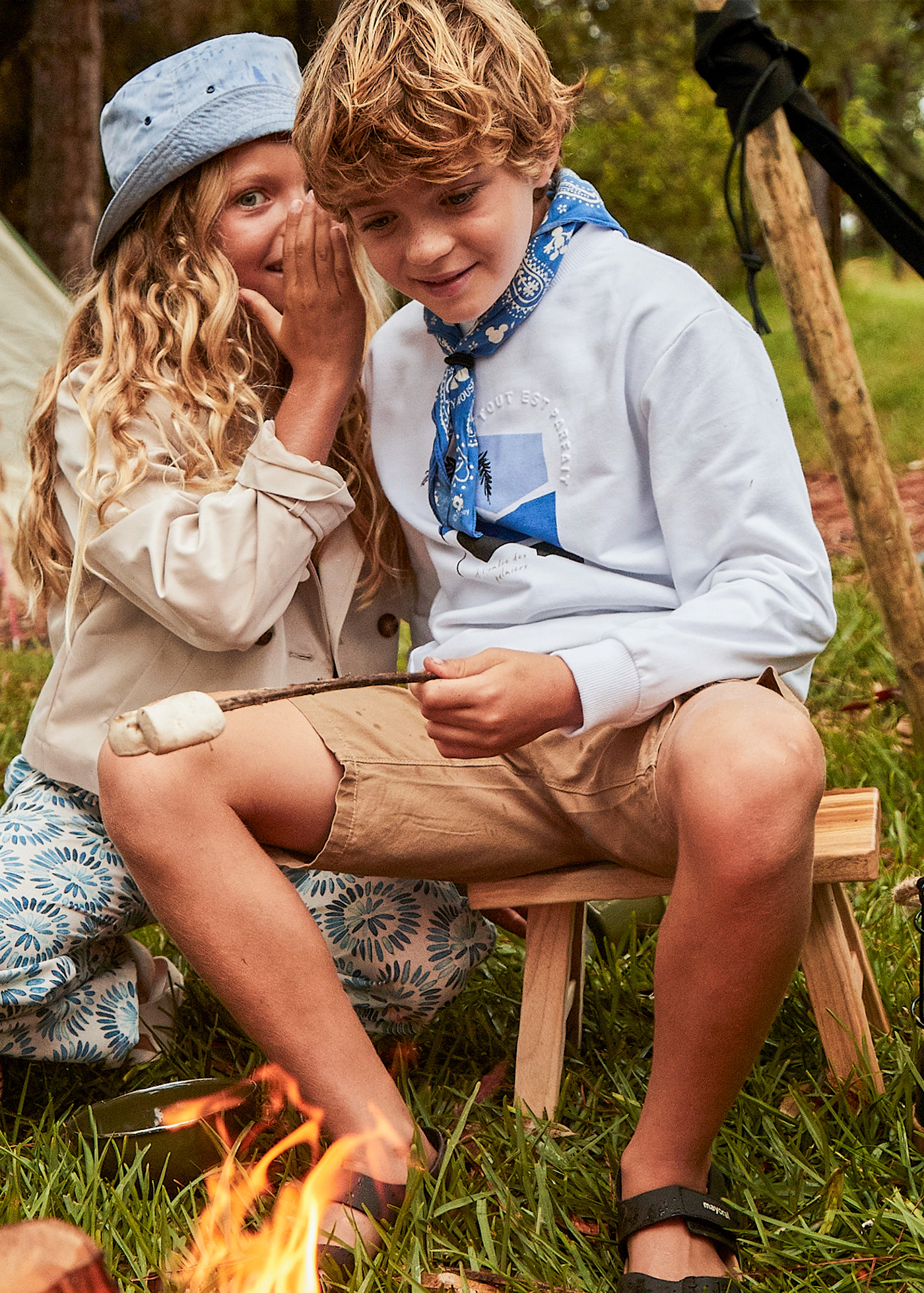 Pantalon chino en coton pour garçon Fossile
