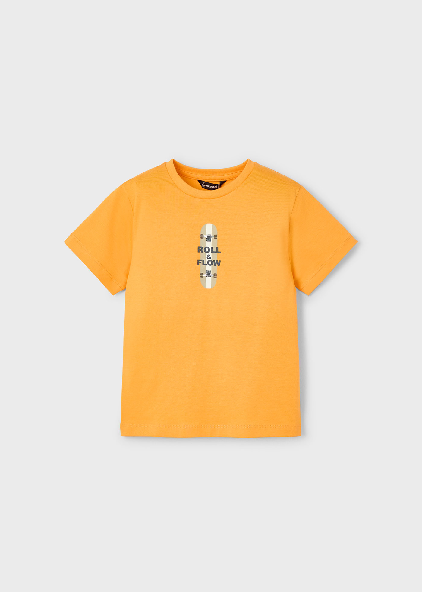 Mayoral Camiseta NiÃ±o Naranja Camiseta Estampado Trasero