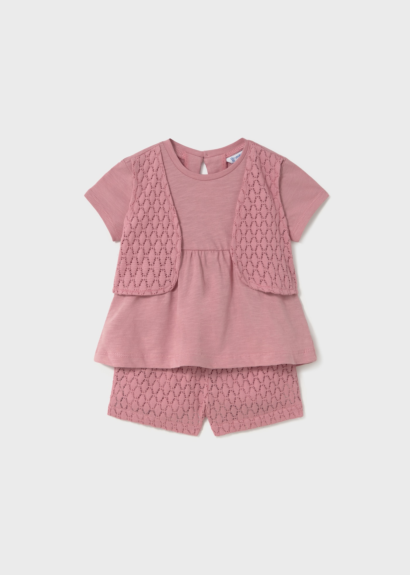 Denim Baby Mesh Tee + Short Set
