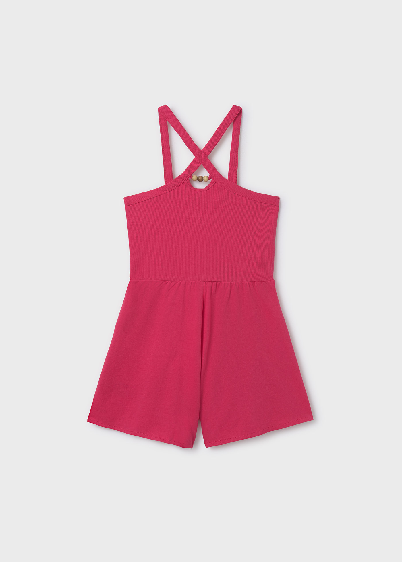 Girl cross strap playsuit Hibiscus | Mayoral ®