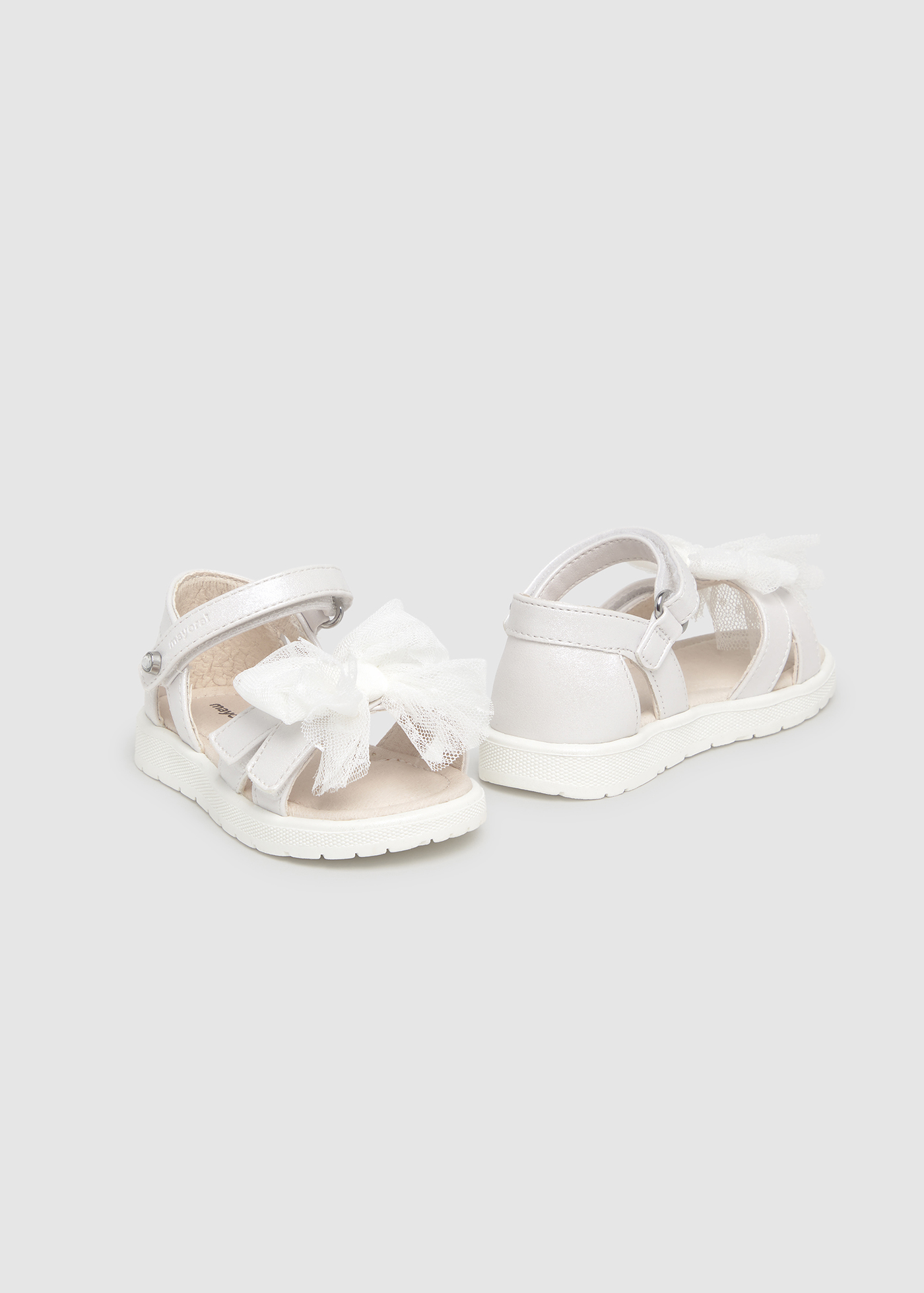 Baby bow sandals Sparkly white Mayoral ®