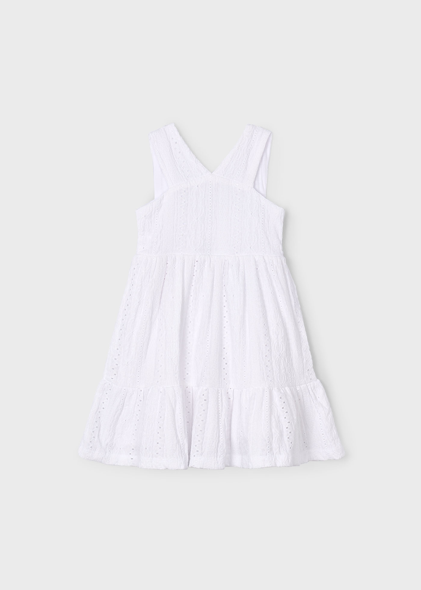 Abito Neonata Mayoral 1904 In Cotone Color Panna – Originale PE2022, Nuovo Con Etichette