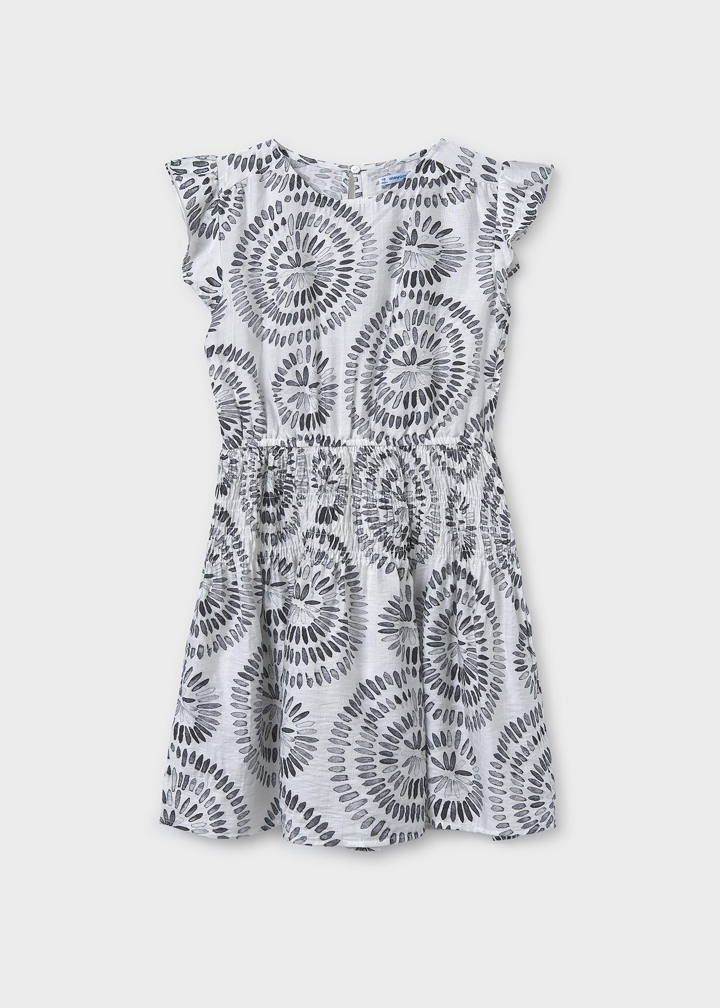 Robe Imprimée Pour Fille Mayoral - 100% Coton, Couleur Magenta - Fermeture éclair, Lavable En Machine