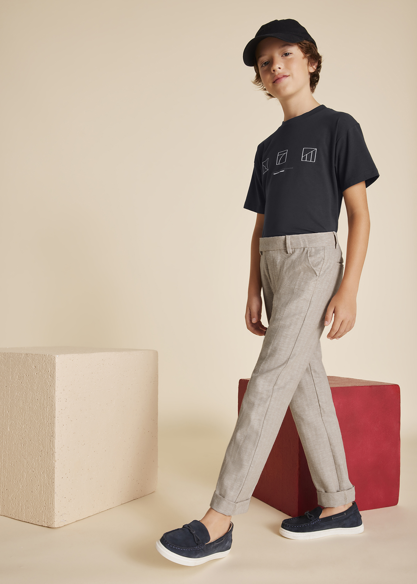 Boy Linen Dress Pants Camel | Mayoral Boy Linen Dress Pants Camel | Mayoral
