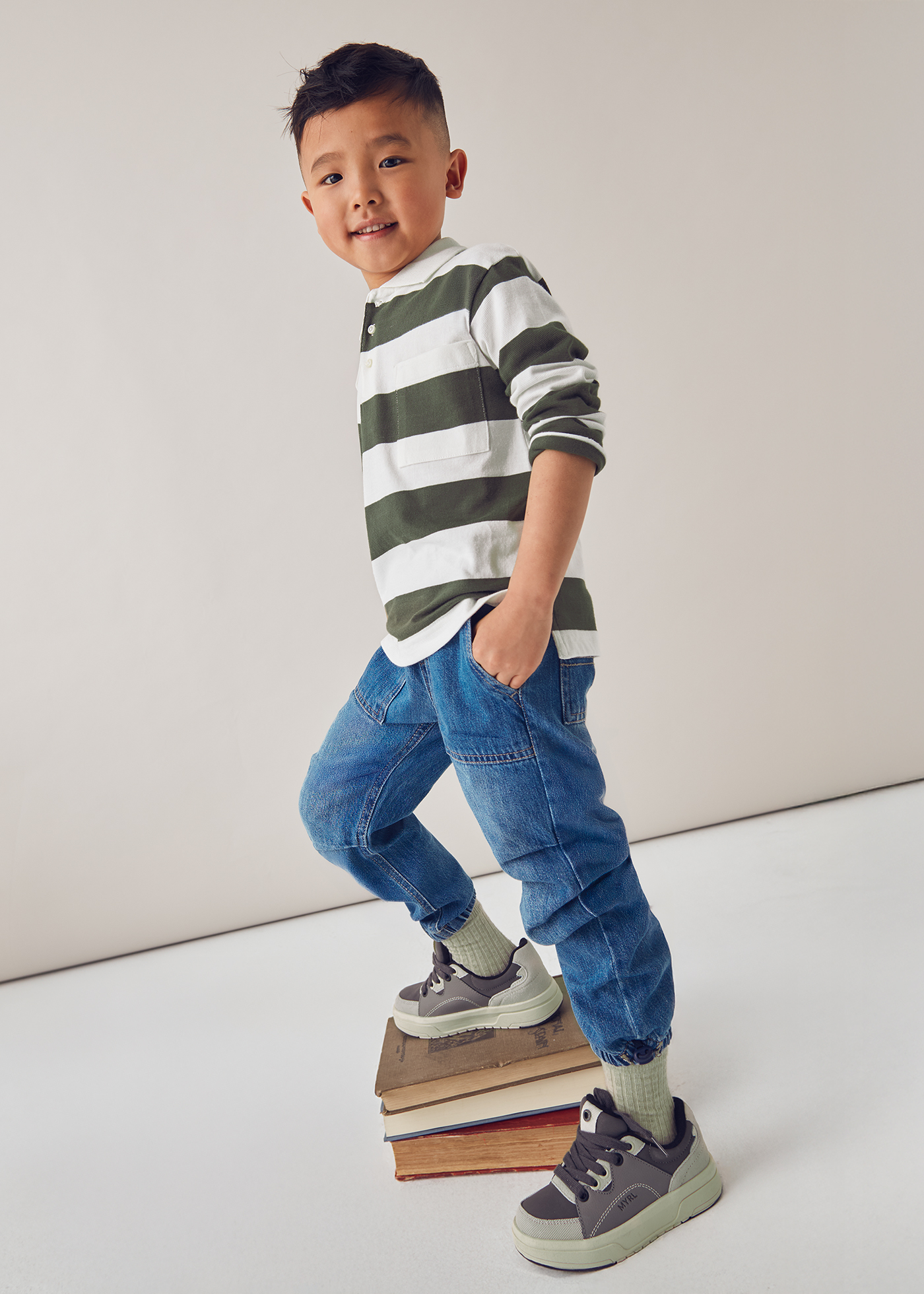 Boy Denim Joggers Medium denim | Mayoral ® Boy Denim Joggers Medium denim | Mayoral ®