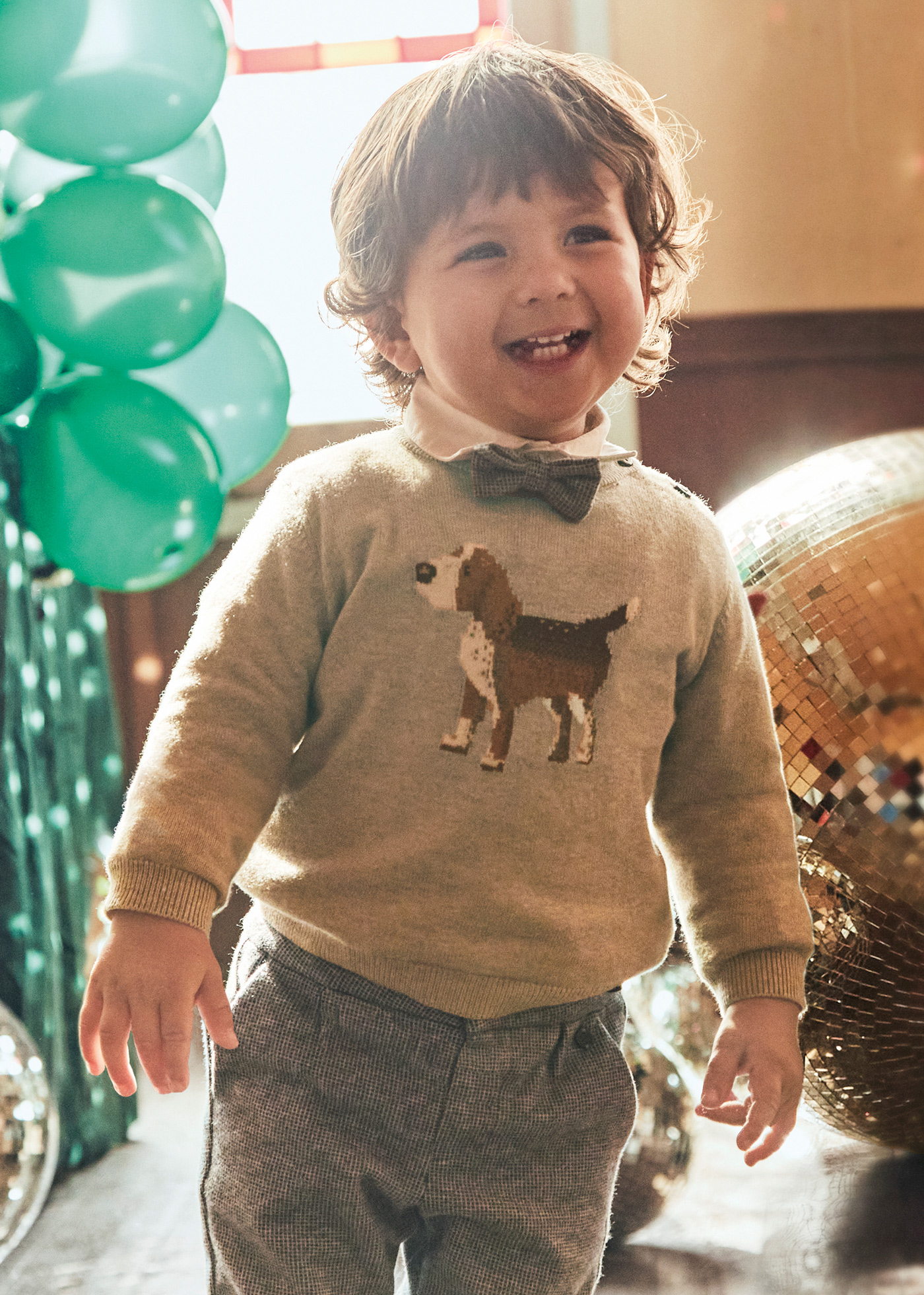 Organic Intarsia Crew Neck Sweater - Baby main image 1