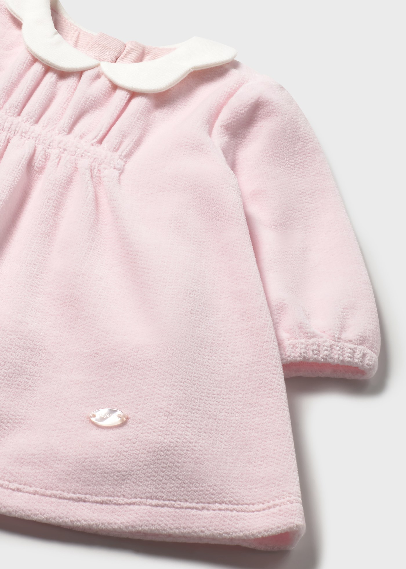 Baby Velour Dress Baby pink | Mayoral