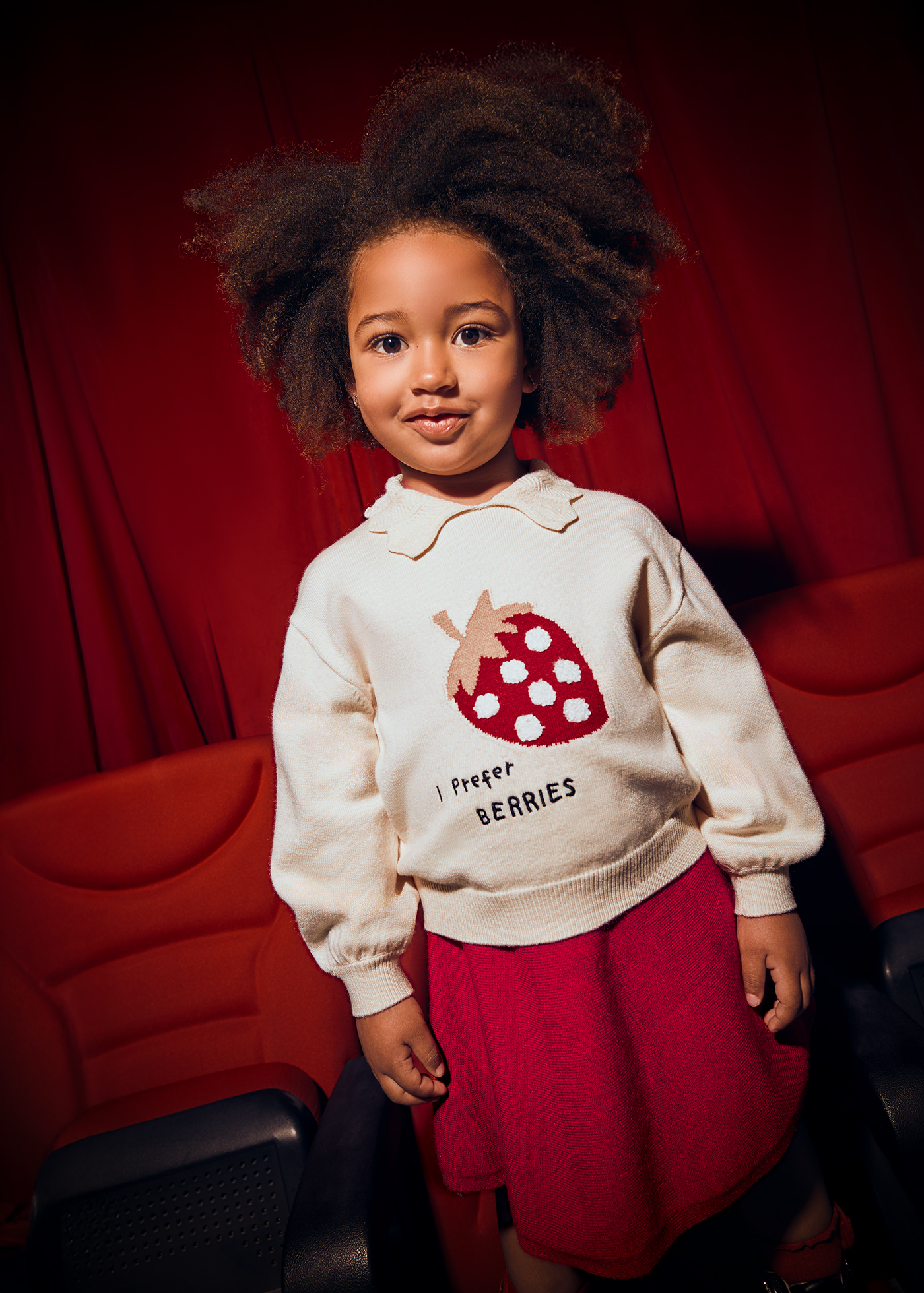 Girls 2pc skirt set knit Top/ SKirt  Set main image 1