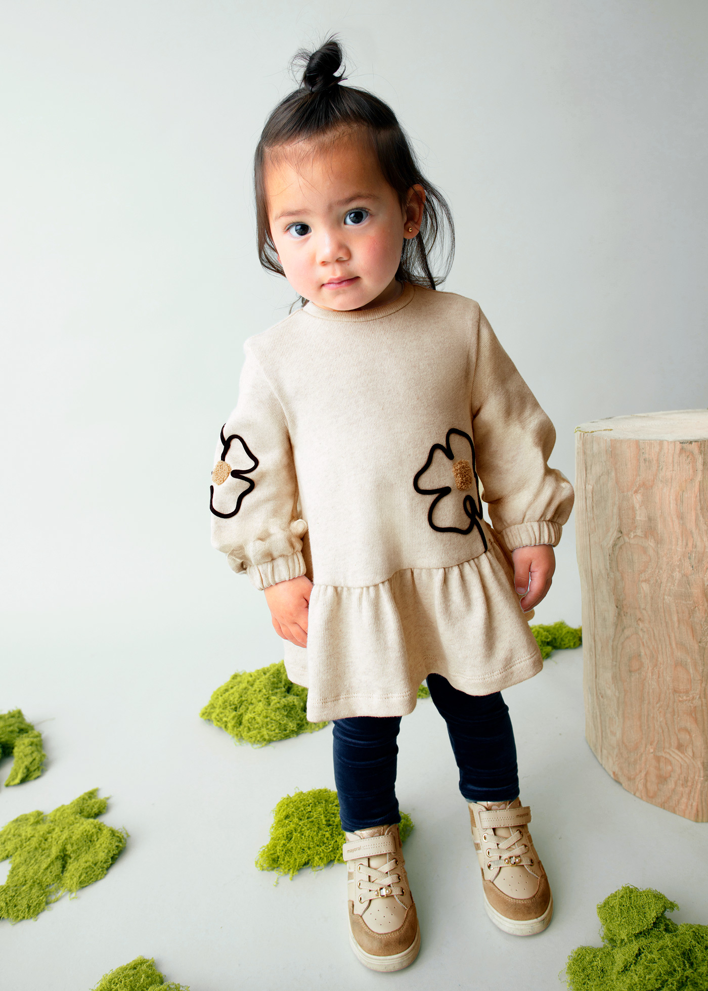 Vestito fiori neonata Sabbia vigorè Mayoral ®