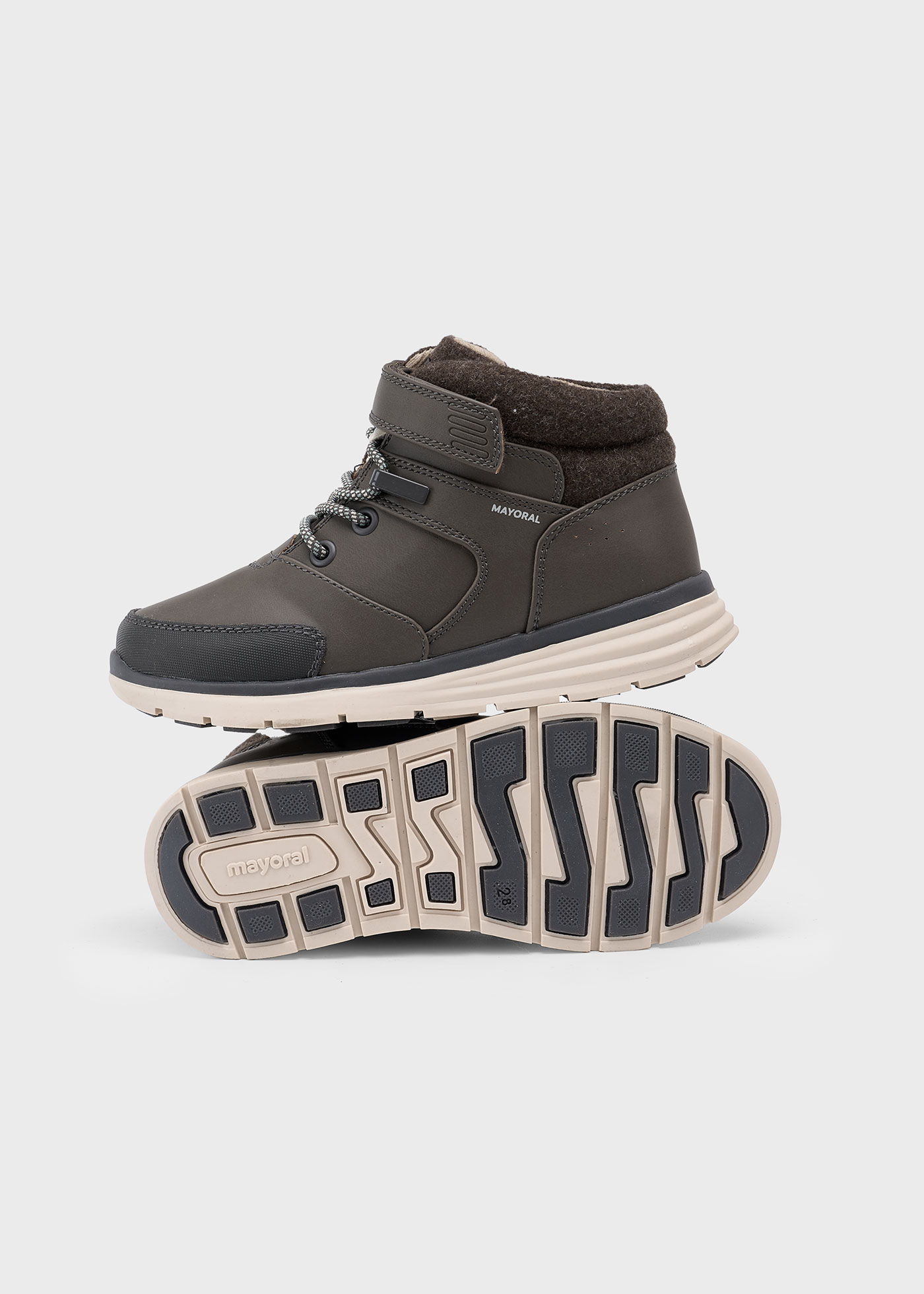 Boys smart ankle boot Taupe oscuro Mayoral ®