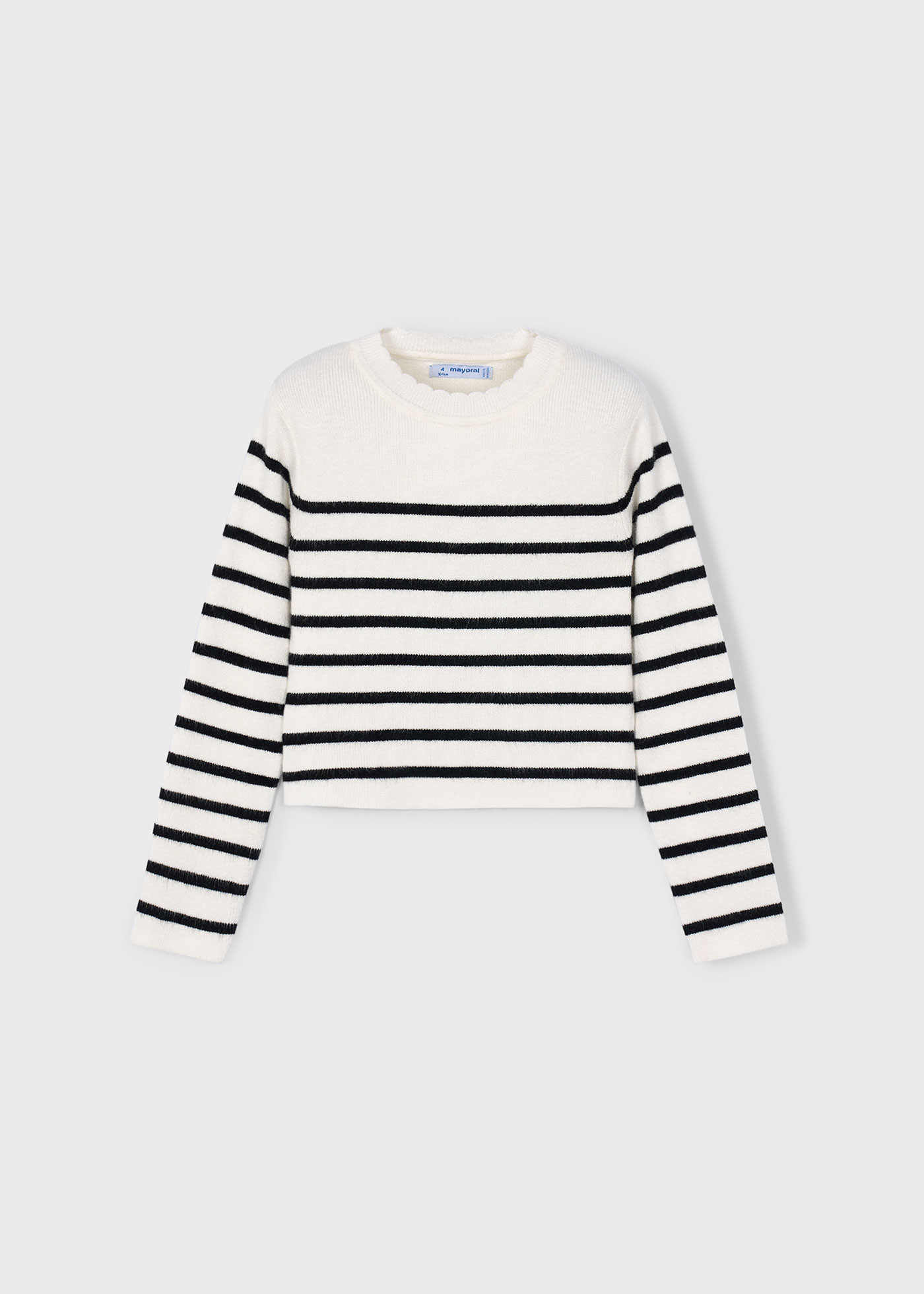 【COSYHARU】[UNISEX] Stripe see-through knit COSYHARU】See-through wide neck knit (COSYHARU/ニット