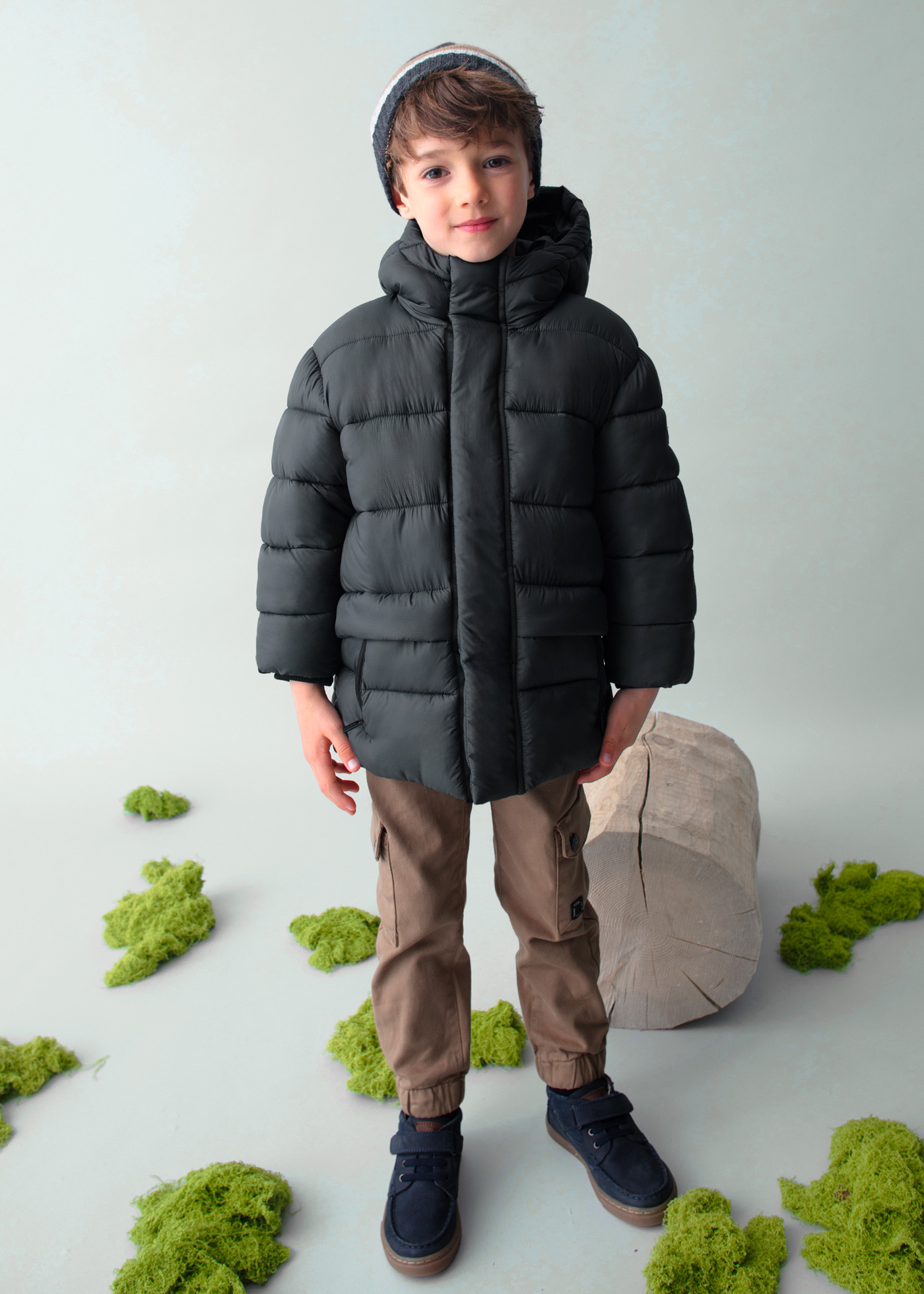 <おまゆさん >TATRAS KIDS MALE Boy Long Puffer Jacket Shadow | Mayoral ®