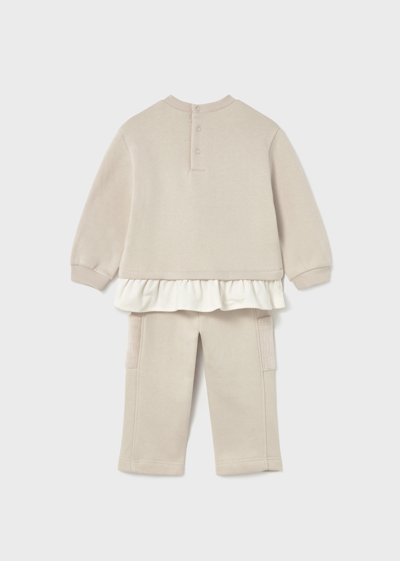 Baby 2-Piece Teddy Bear Tracksuit Set Sand | Mayoral ®