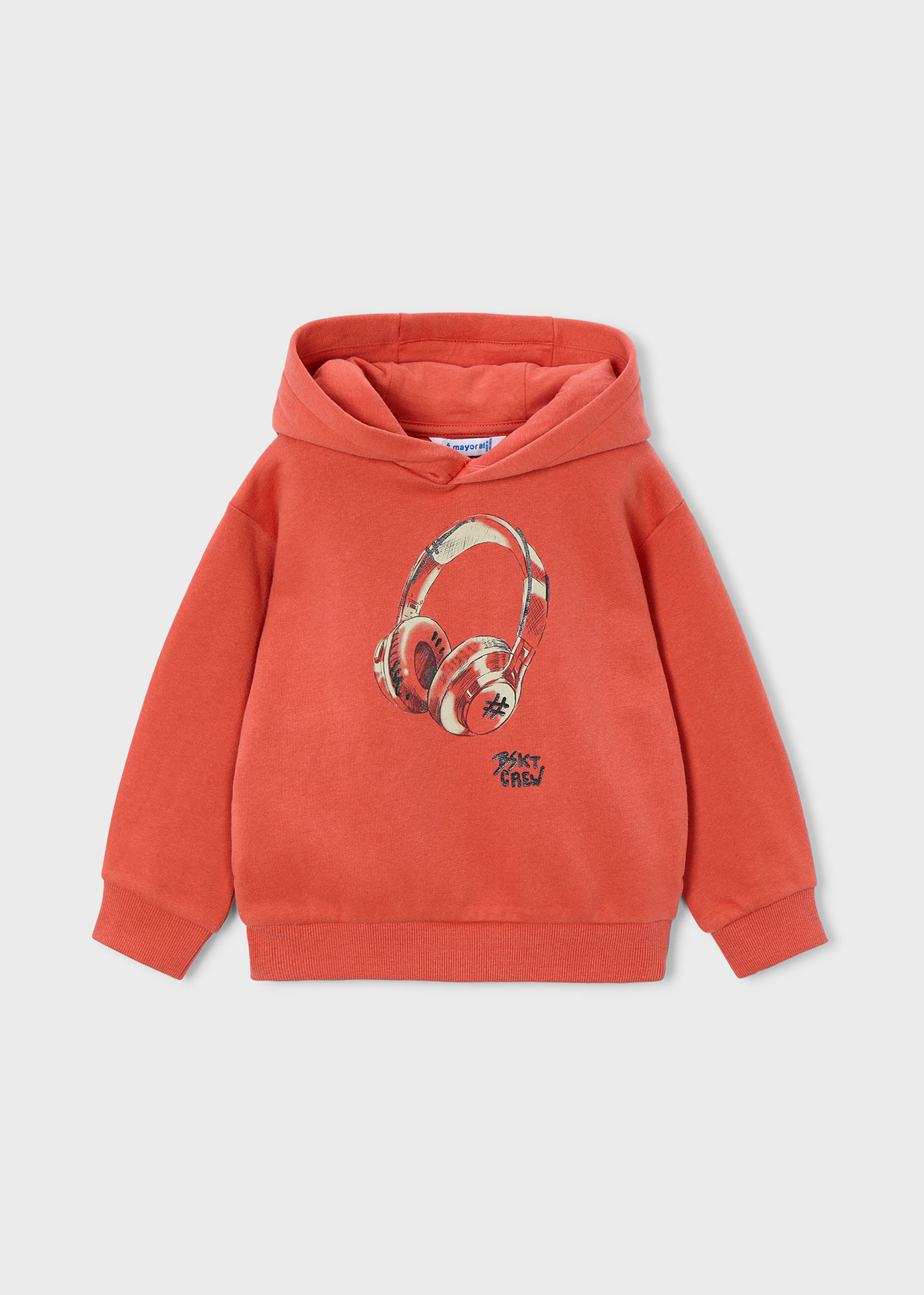 Nautinati Boys Orange Printed Sweatshirt