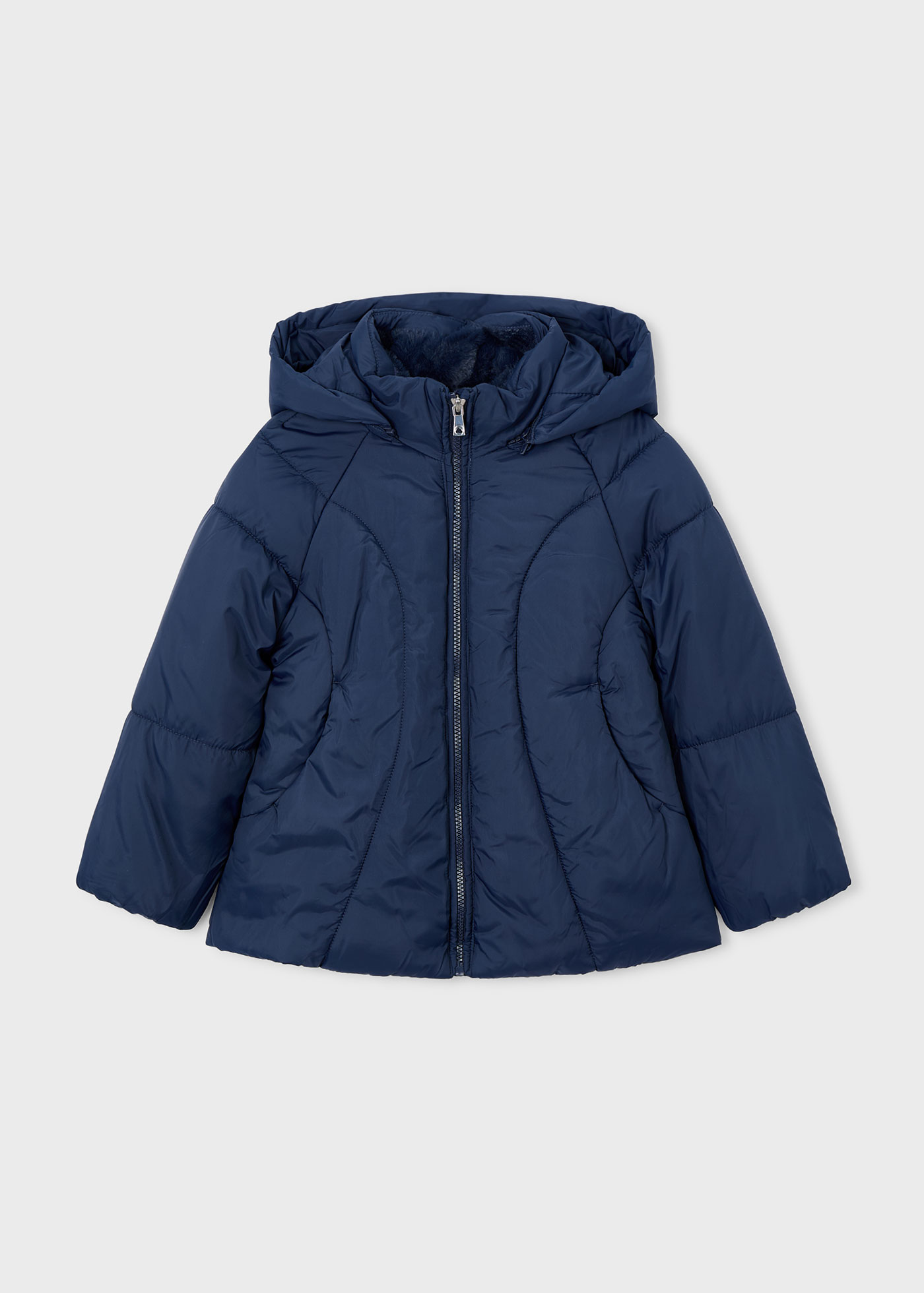 Manteau D'hiver Pour Fille 3 Ans - 100% Laine - Bleu Marine - Marque No Added Sugar