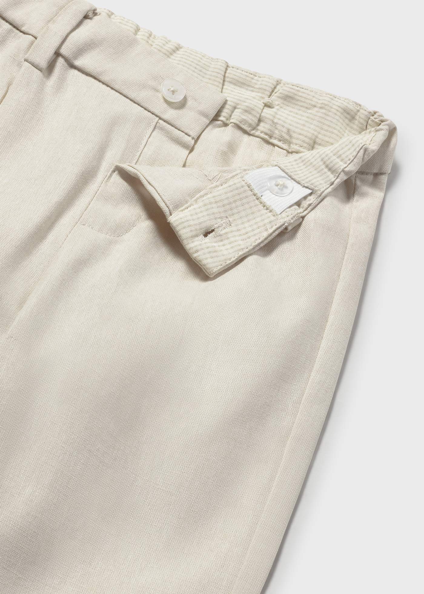 Baby Linen Pants Mixed oat | Mayoral ®