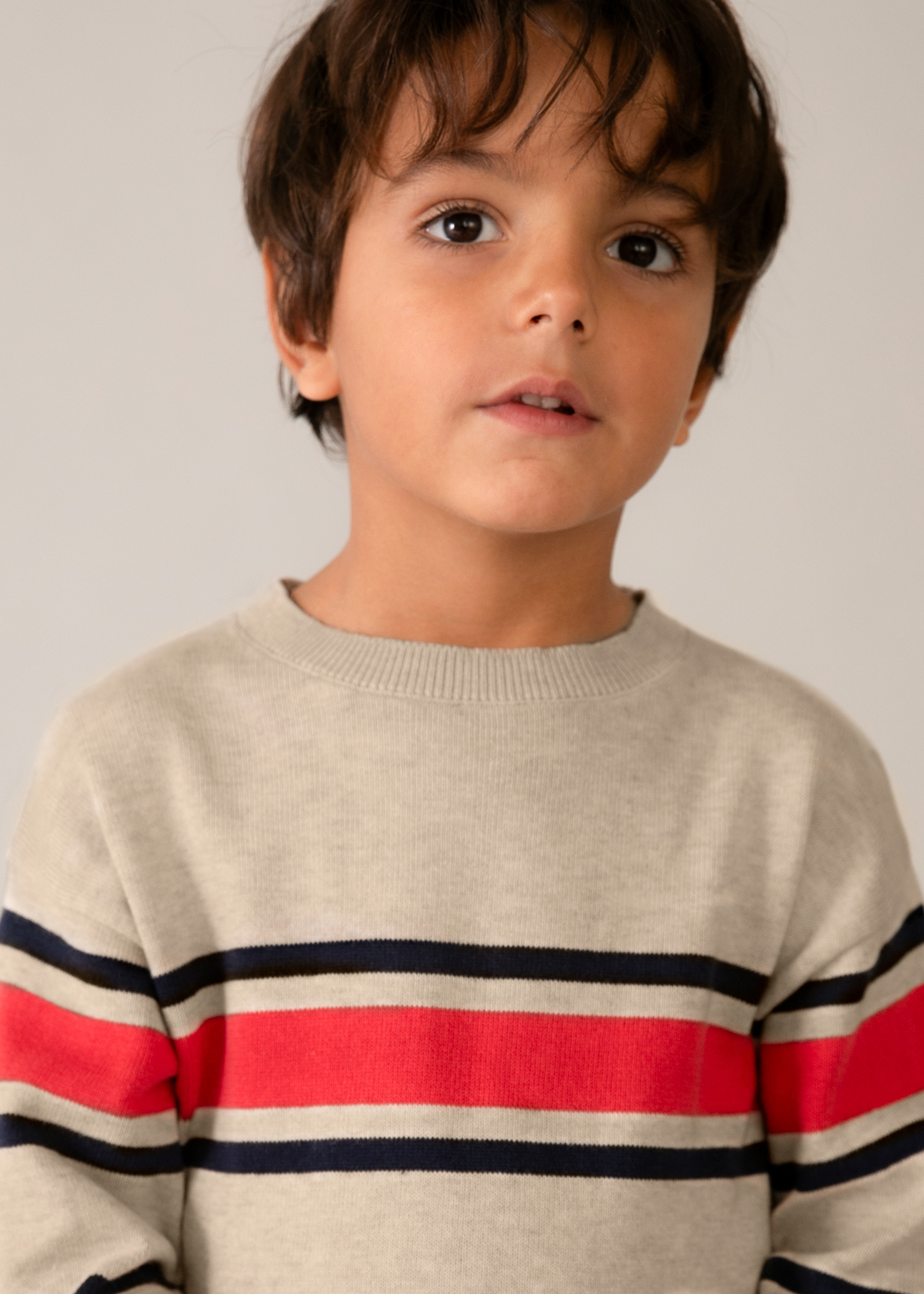 Maglione A Righe Con Collo Mayoral Per Bambine E Ragazze – Toffe Vig 15-04301-046, Collezione Autunno-inverno