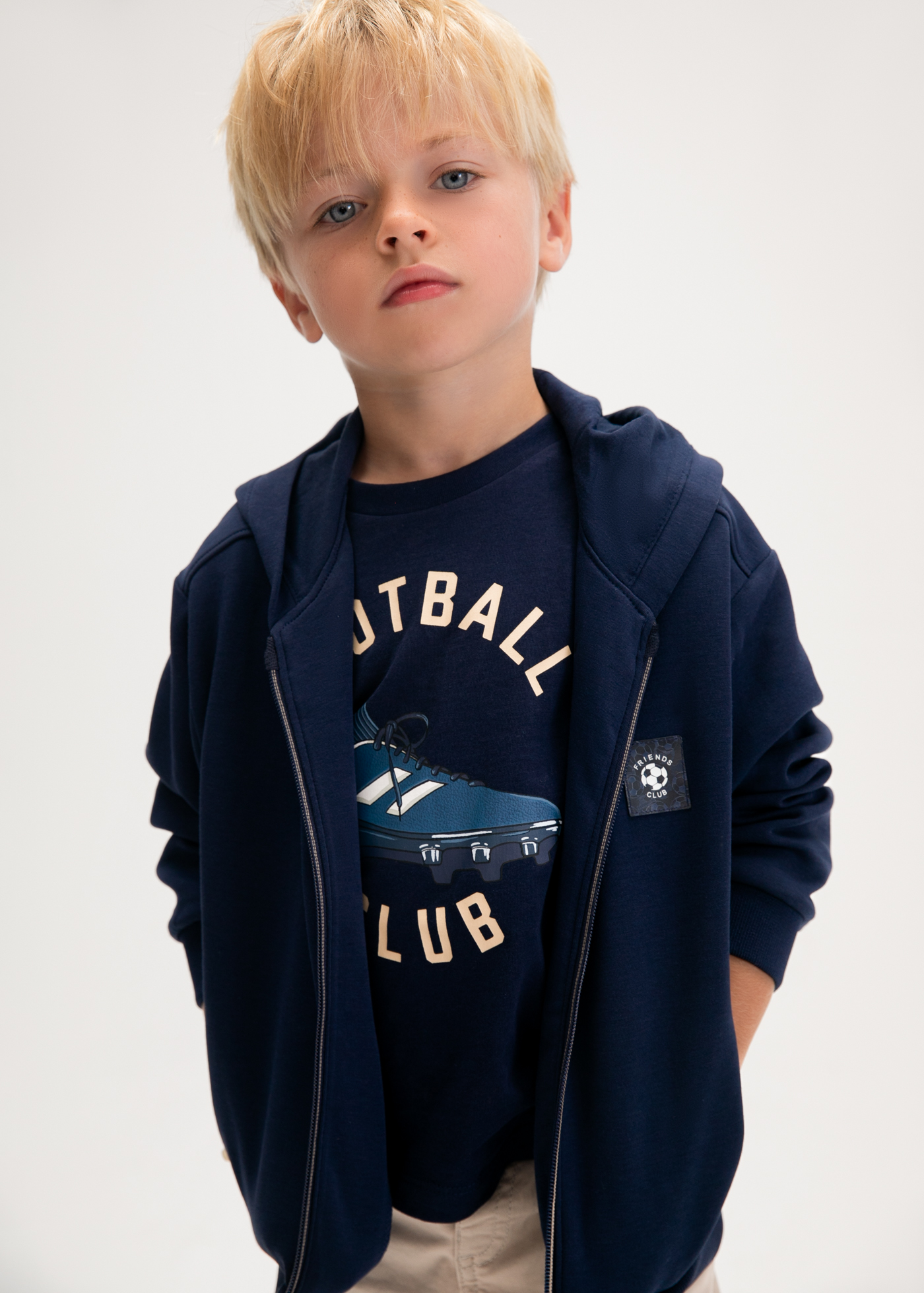 Boy Zip-up Hoodie Navy | Mayoral ®