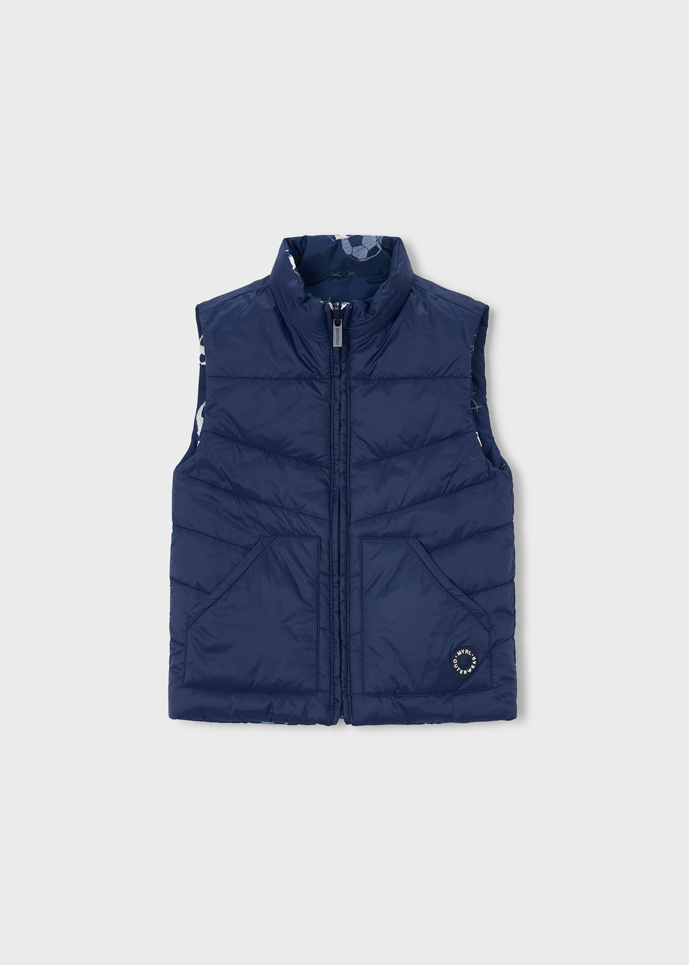 Boy Padded Reversible Vest Navy | Mayoral ®
