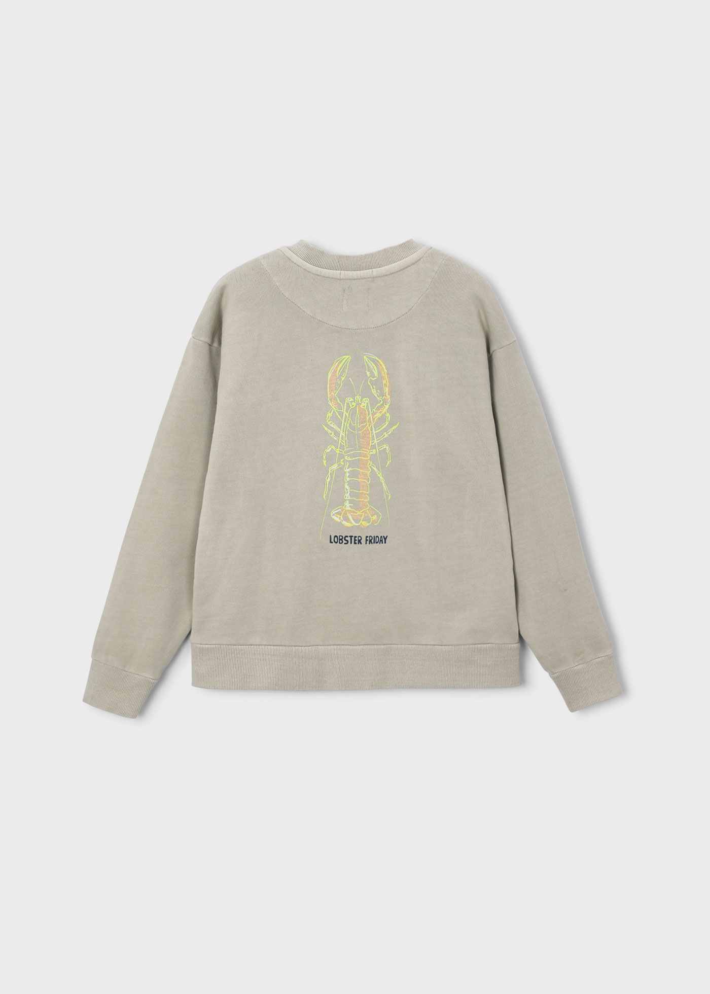 Lobster Friday” sweatshirt Boston Kids Light Olive | Mayoral ®