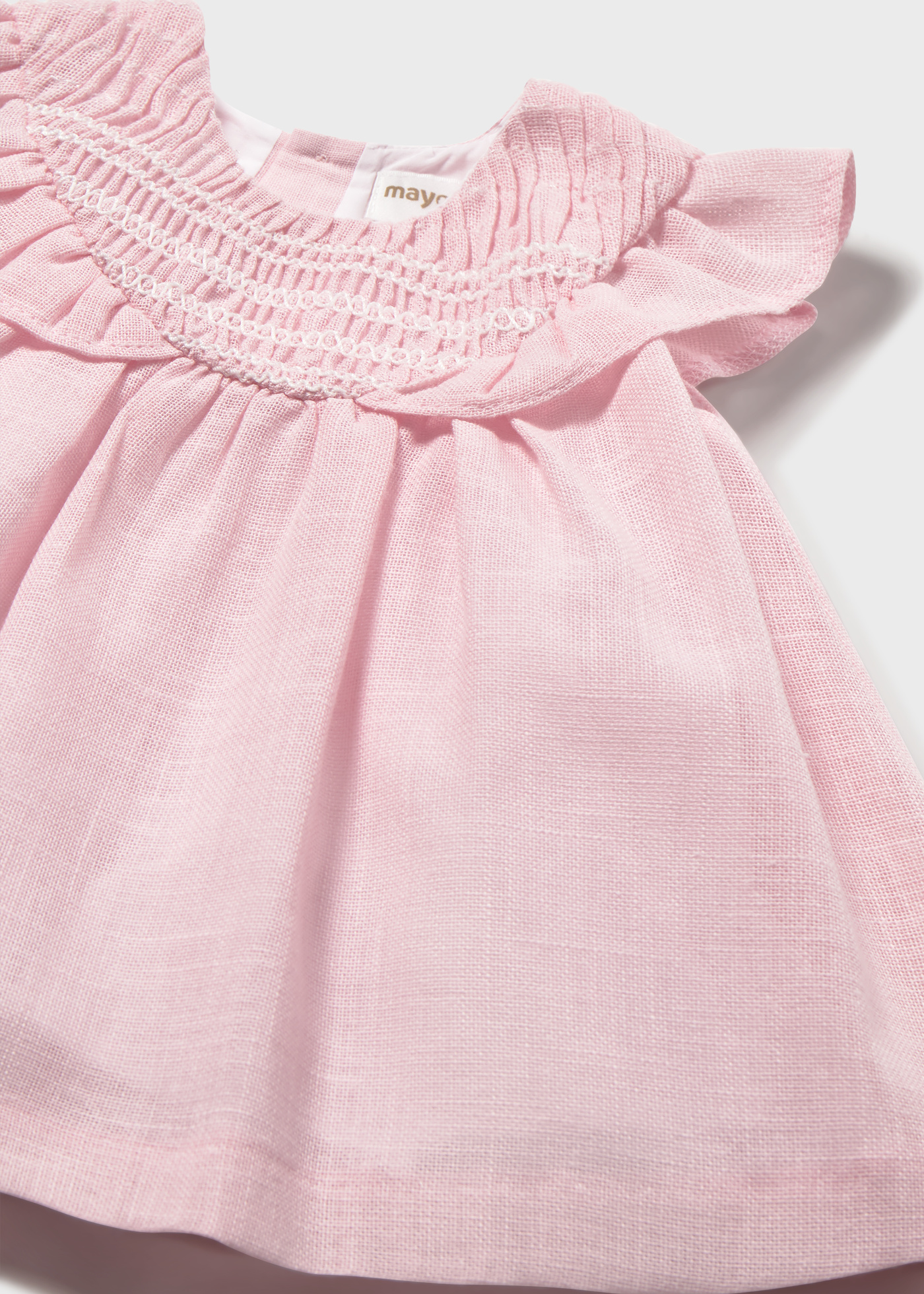 Newborn Girl Smocked Dress Baby pink | Mayoral Newborn Girl Smocked Dress Baby pink | Mayoral